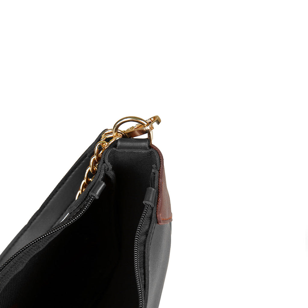 Lumi Black women's shoulder bag in black by Bag X
