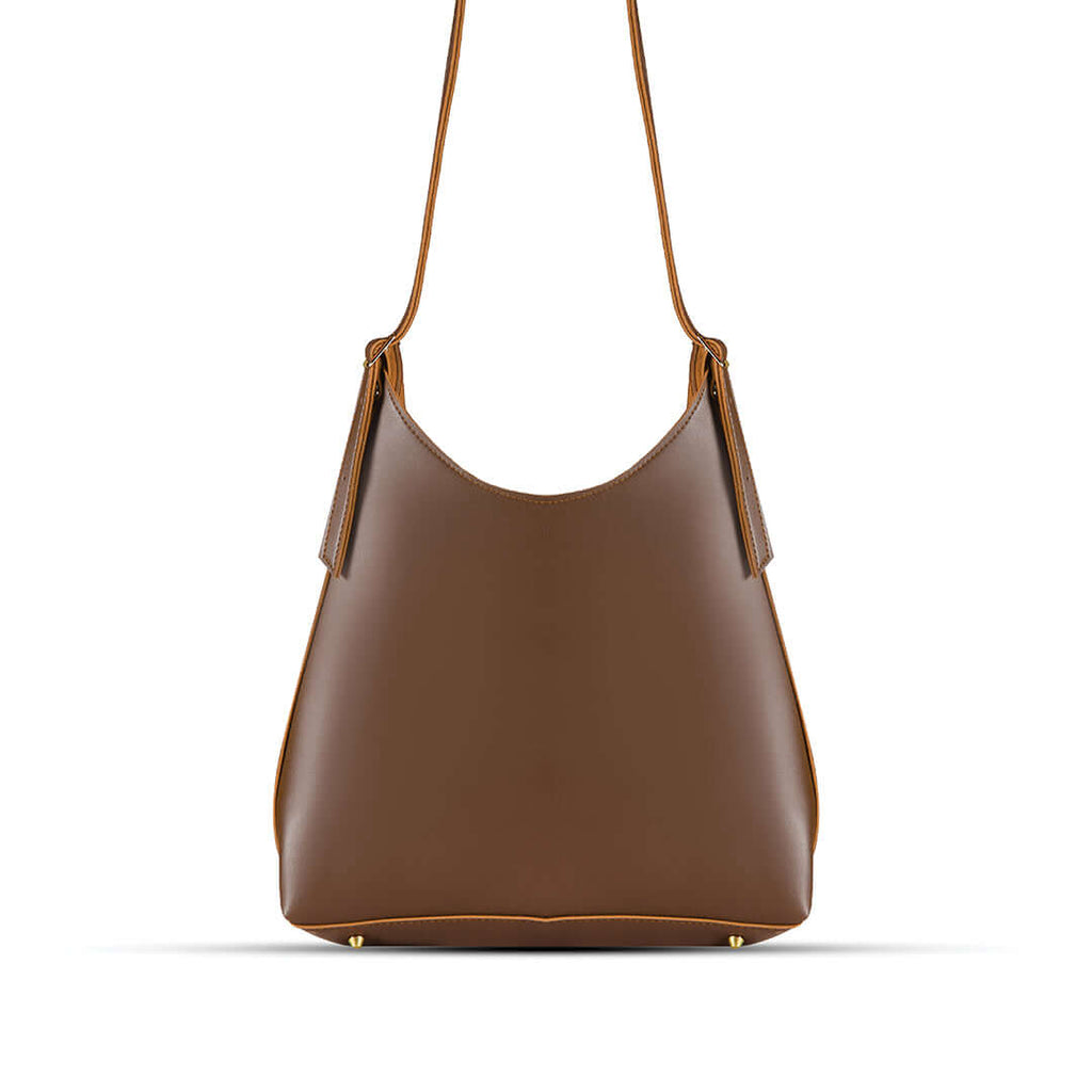 Monica Brown - Leftover women's tote bag in brown by Bag X