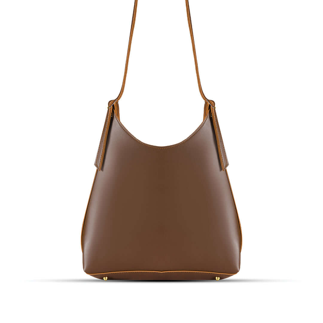 Monica Brown - Leftover women's tote bag in brown by Bag X