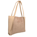Glory Suede Beige women's tote bag in beige by Bag X