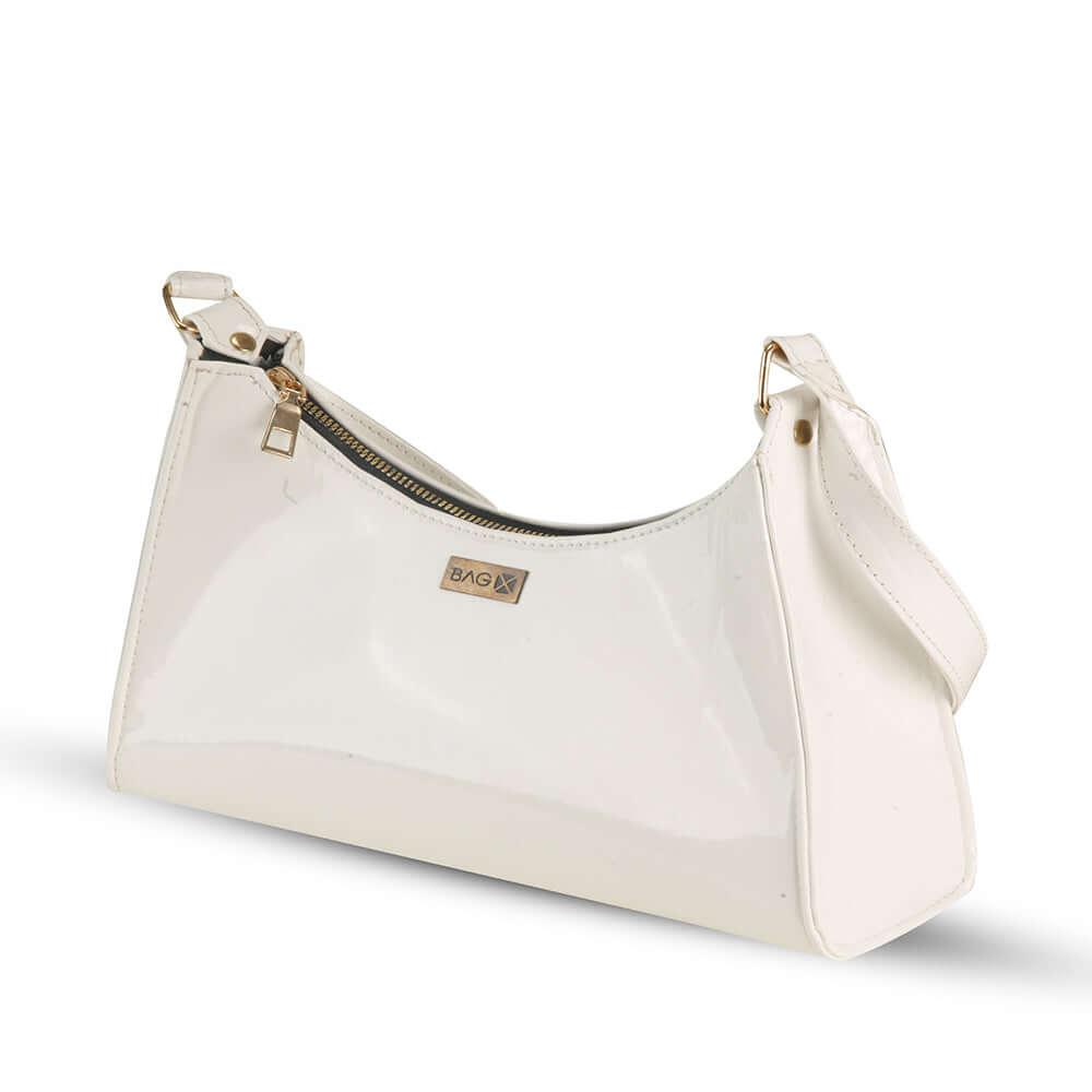 Lark White - Leftover women's handbag in white by Bag X