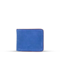 Leather Bi-fold Wallet With Piping Blue women's wallet & clutch in blue by Bag X