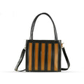 Drew Black / Brown women's shoulder bag in black by Bag X