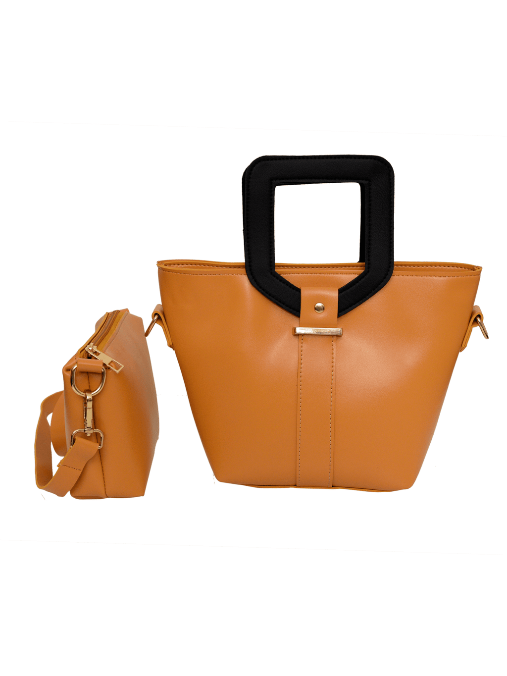 Voyage Yellow / Black - Leftover women's shoulder bag in black by Bag X