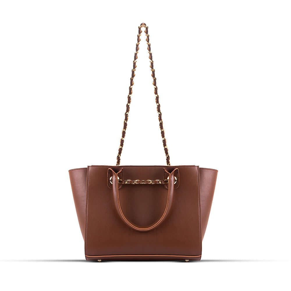 Plush Choco Brown - Leftover women's handbag in brown by Bag X