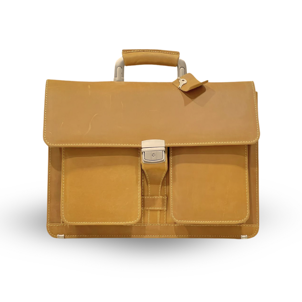 Executive Pull Up Leather Laptop Bag
