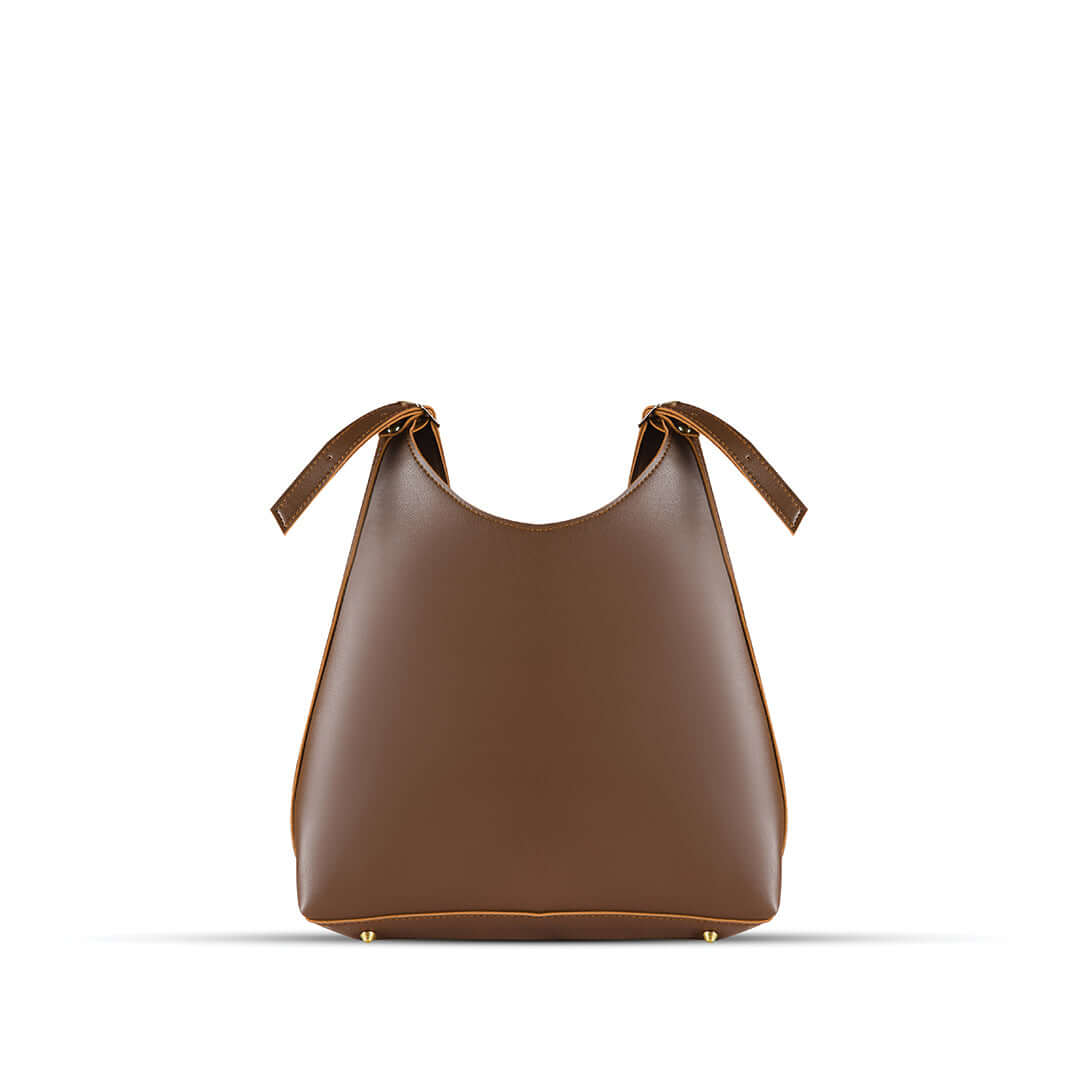 Monica Brown - Leftover women's tote bag in brown by Bag X