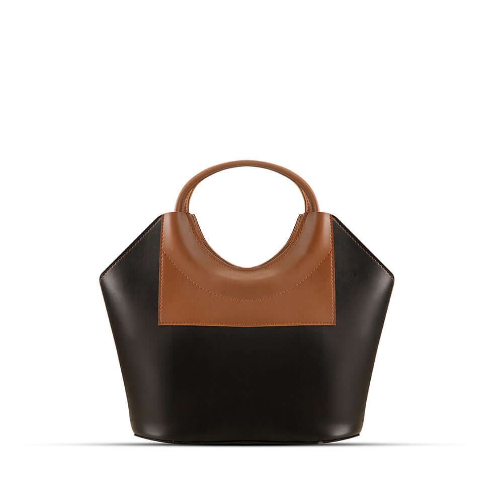 Victoria Brown / Black - Leftover women's handbag in black by Bag X
