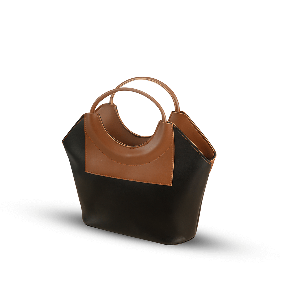 Victoria Brown / Black - Leftover women's handbag in black by Bag X