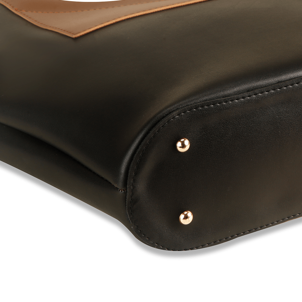 Victoria Brown / Black - Leftover women's handbag in black by Bag X