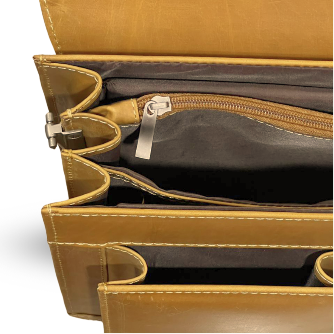 Executive Pull Up Leather Laptop Bag