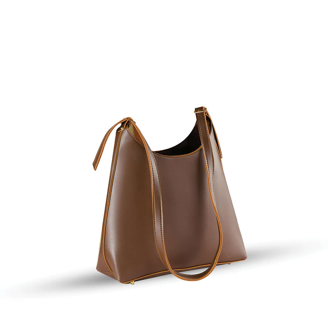 Monica Brown - Leftover women's tote bag in brown by Bag X
