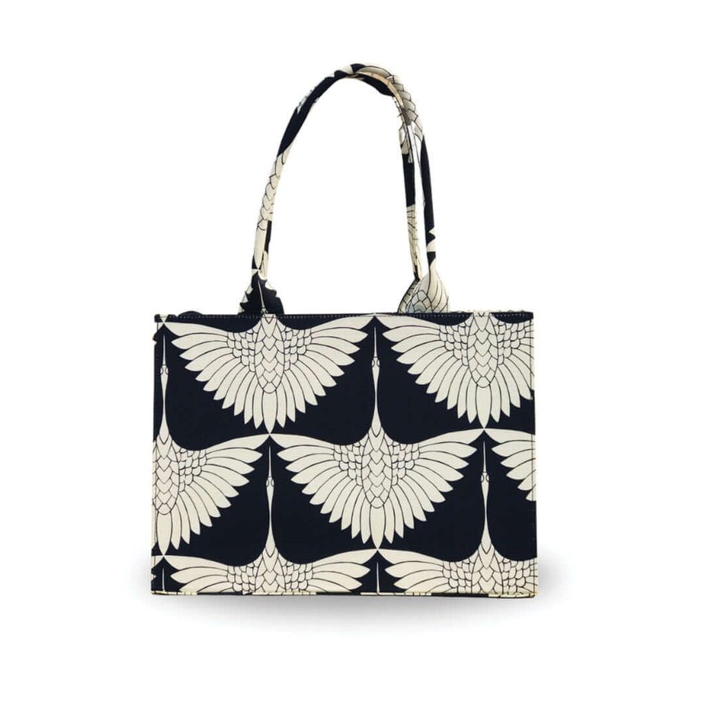 Flora Bloom Black women's tote bag in black by Bag X