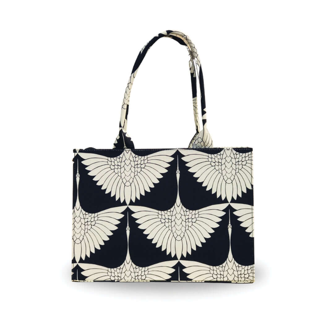 Flora Bloom Black women's tote bag in black by Bag X