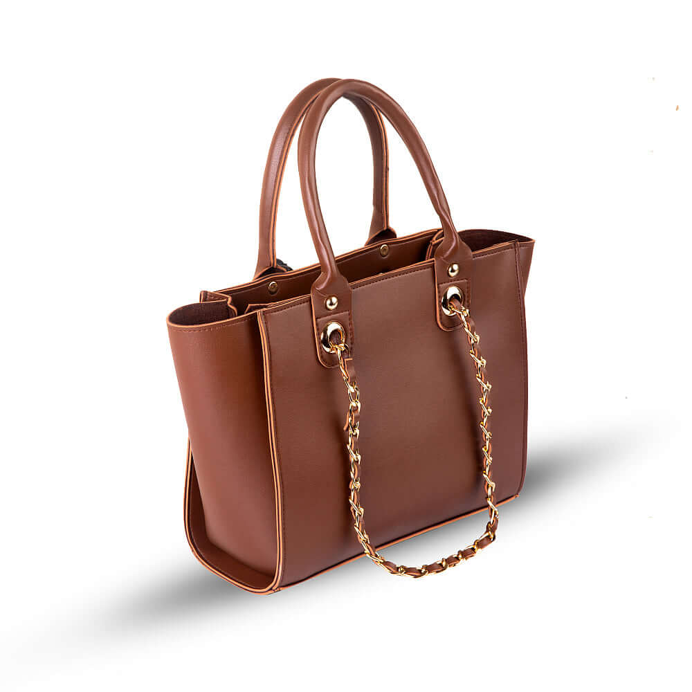 Plush Choco Brown - Leftover women's handbag in brown by Bag X