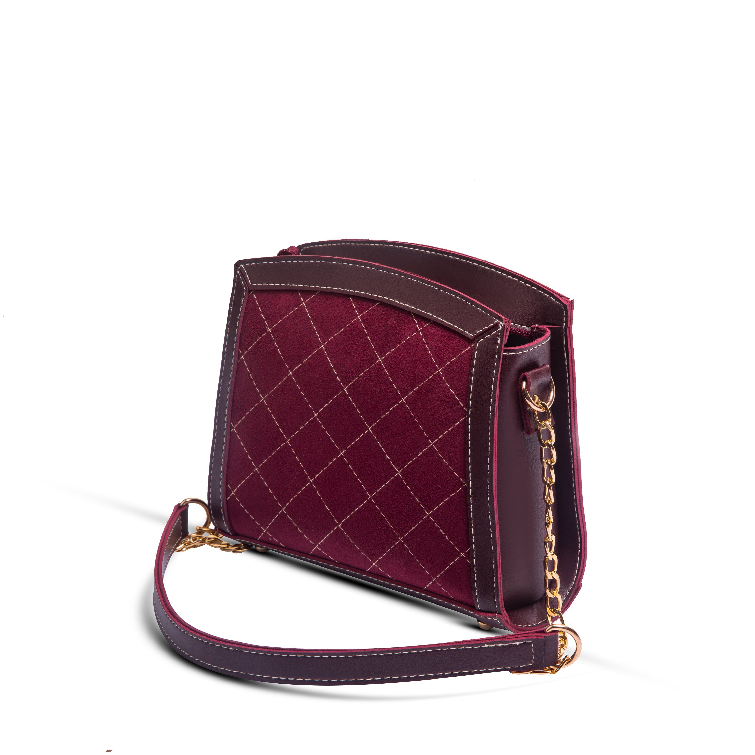 Sonic Maroon women's crossbody bag in maroon by Bag X