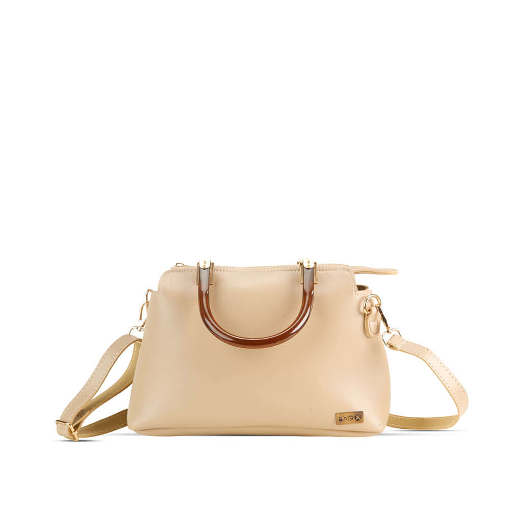 Orchid Beige women's crossbody bag in beige by Bag X