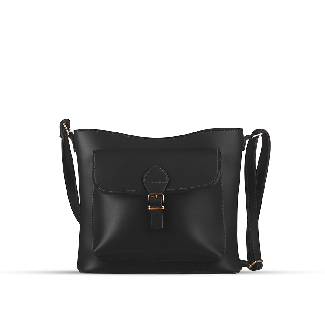 Coco Black women's crossbody bag in black by Bag X