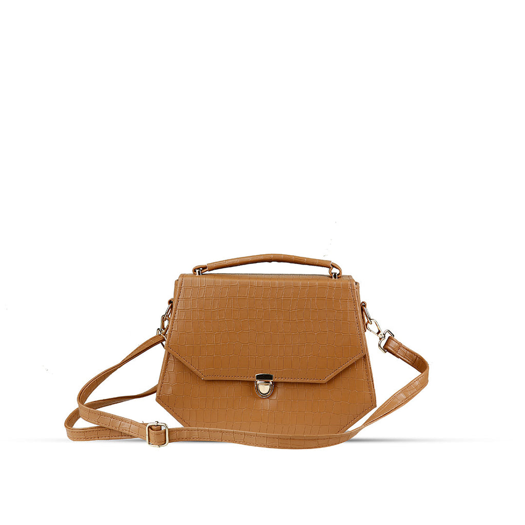Hexa Brown women's handbag in brown by Bag X