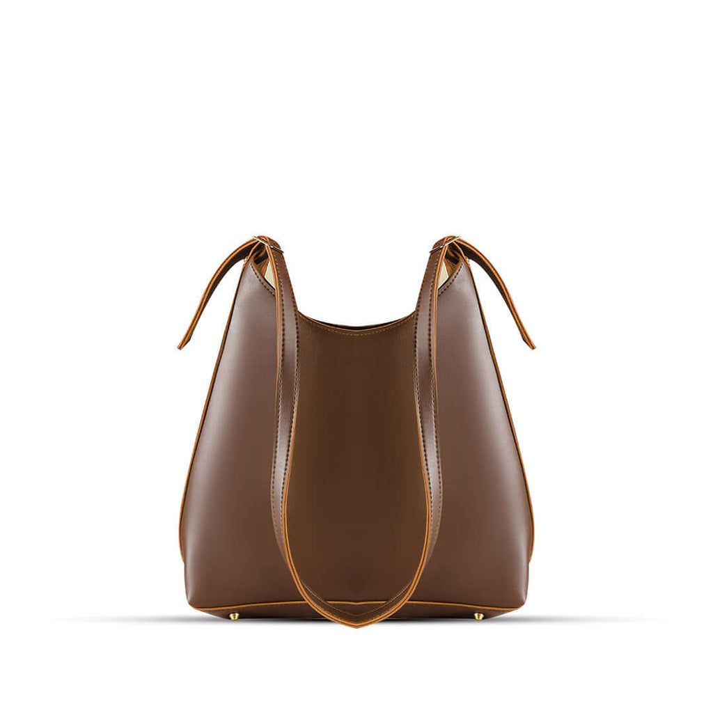 Monica Brown - Leftover women's tote bag in brown by Bag X