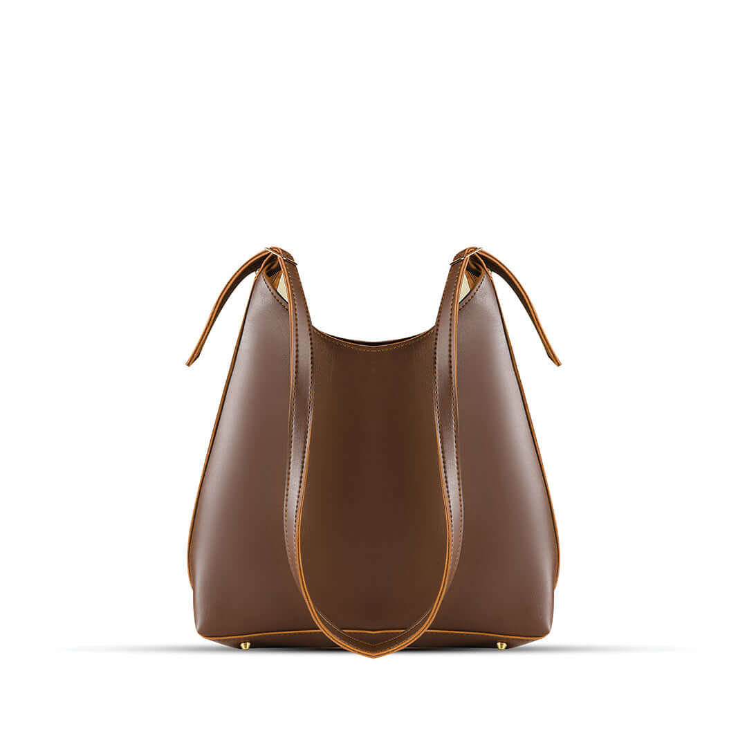 Monica Brown - Leftover women's tote bag in brown by Bag X