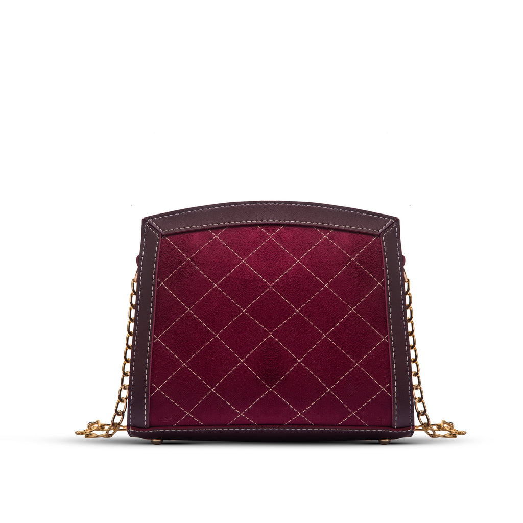 Sonic Maroon women's crossbody bag in maroon by Bag X