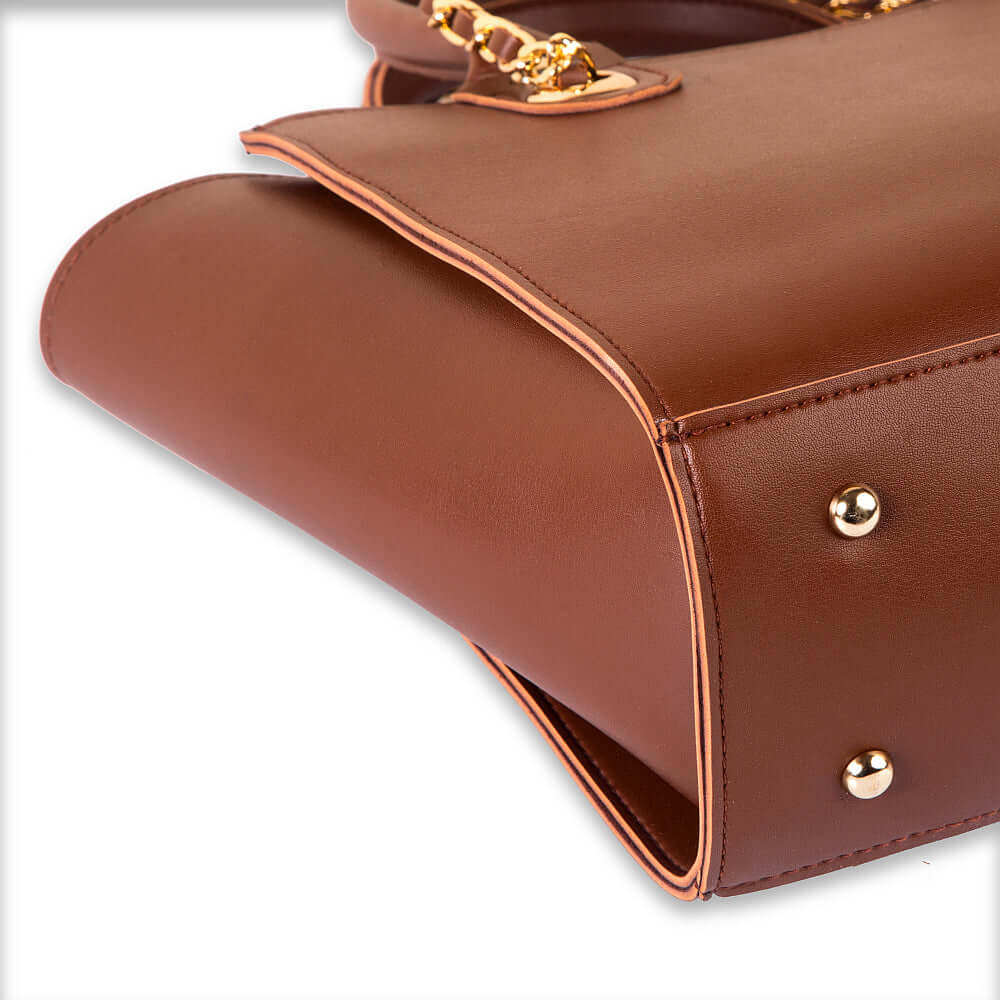 Plush Choco Brown - Leftover women's handbag in brown by Bag X