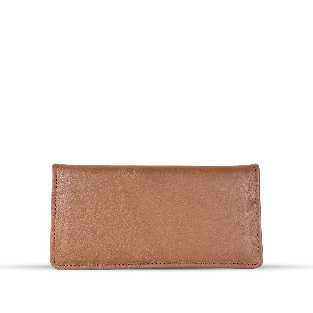 Leather Long Wallet Camel women's wallet & clutch in camel by Bag X