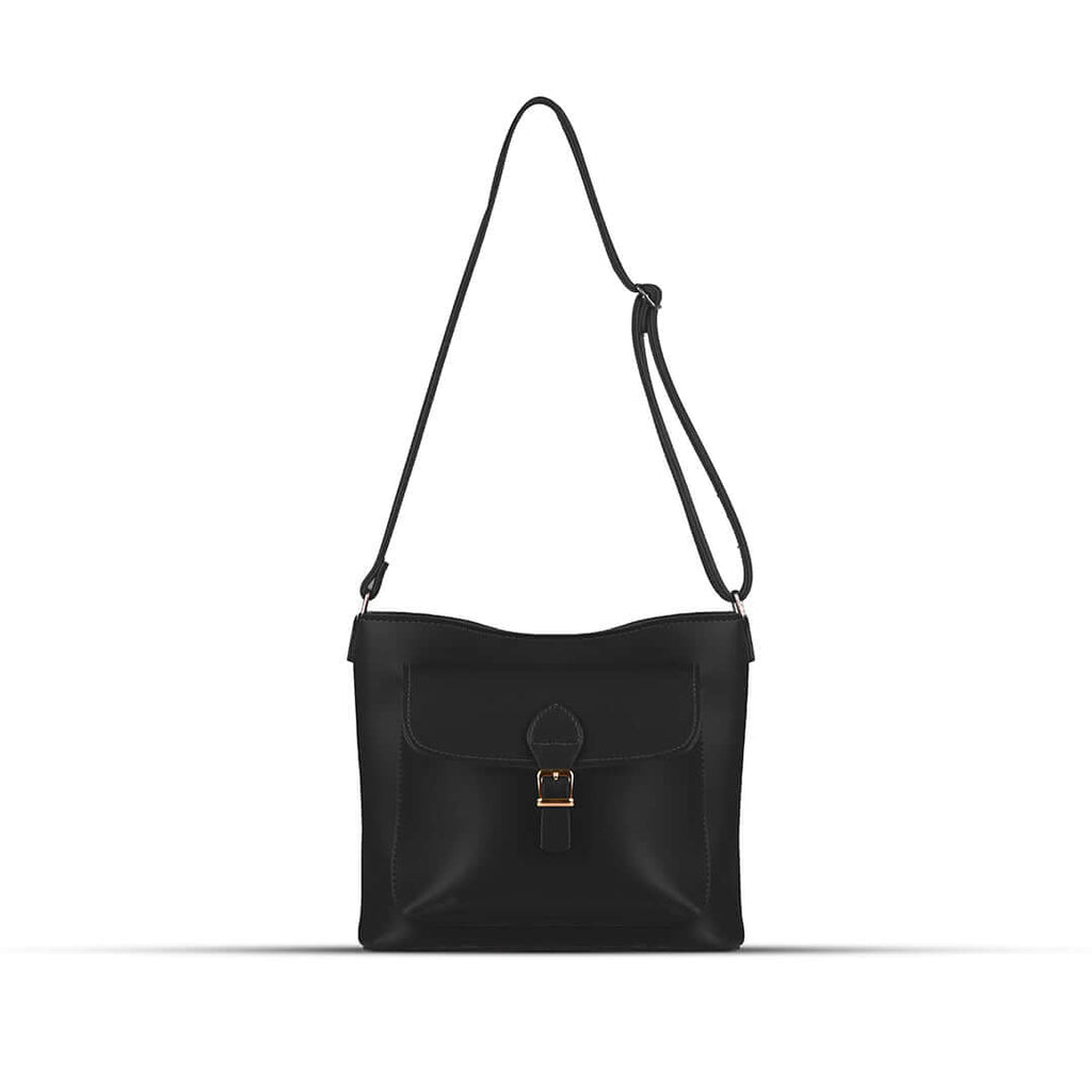 Coco Black women's crossbody bag in black by Bag X