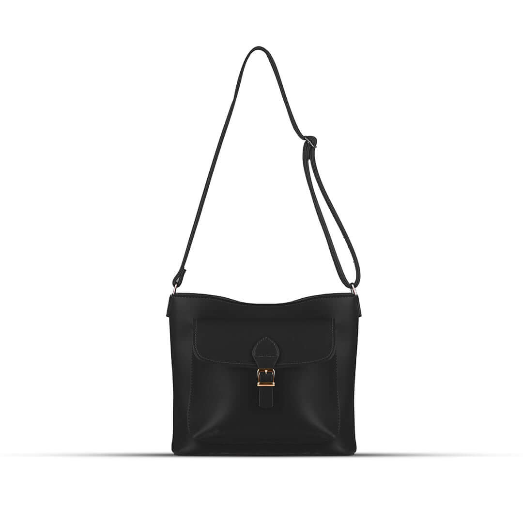 Coco Black women's crossbody bag in black by Bag X