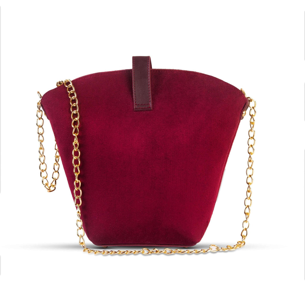 BUCKET SUEDE MAROON - Bag X