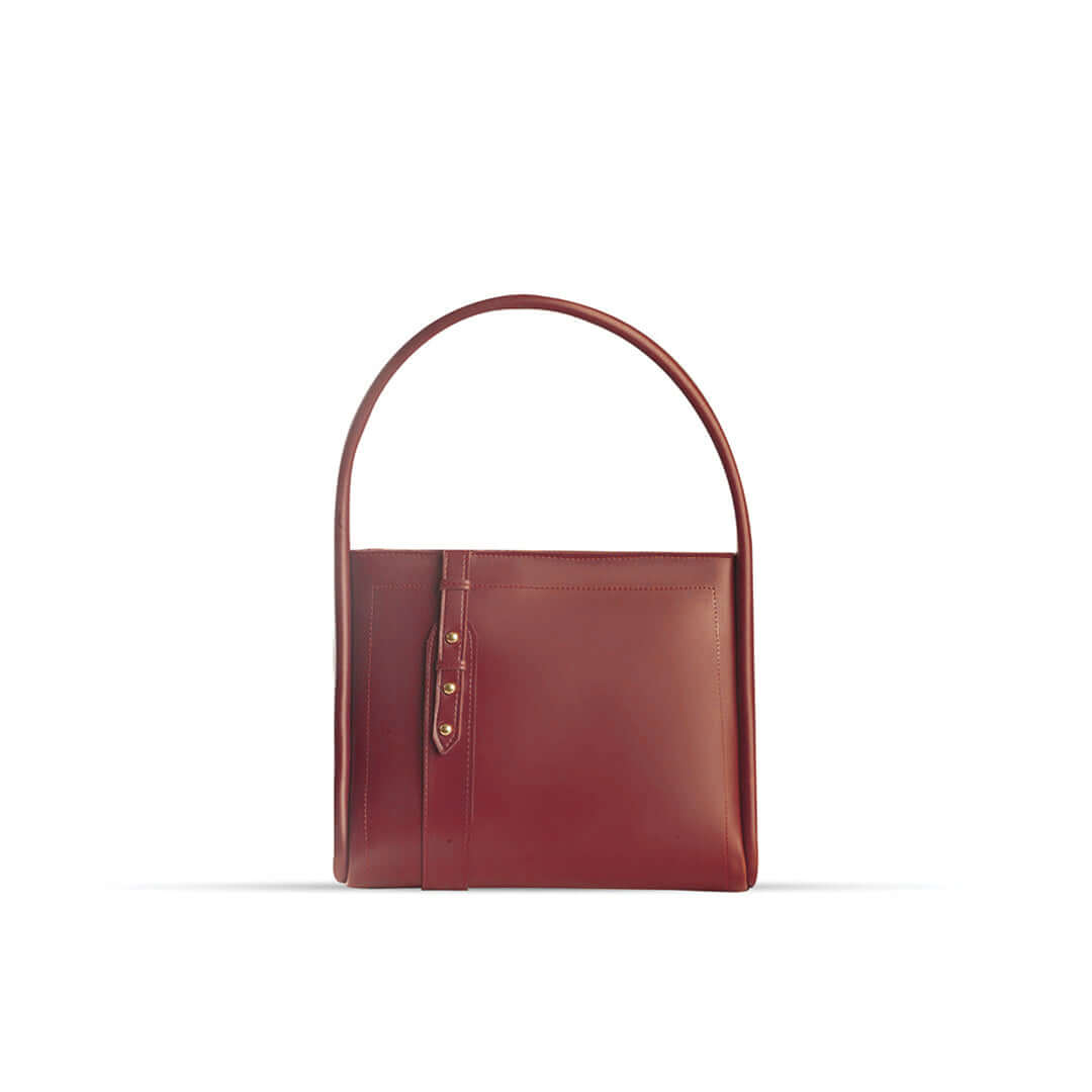 Ginger Maroon women's shoulder bag in maroon by Bag X