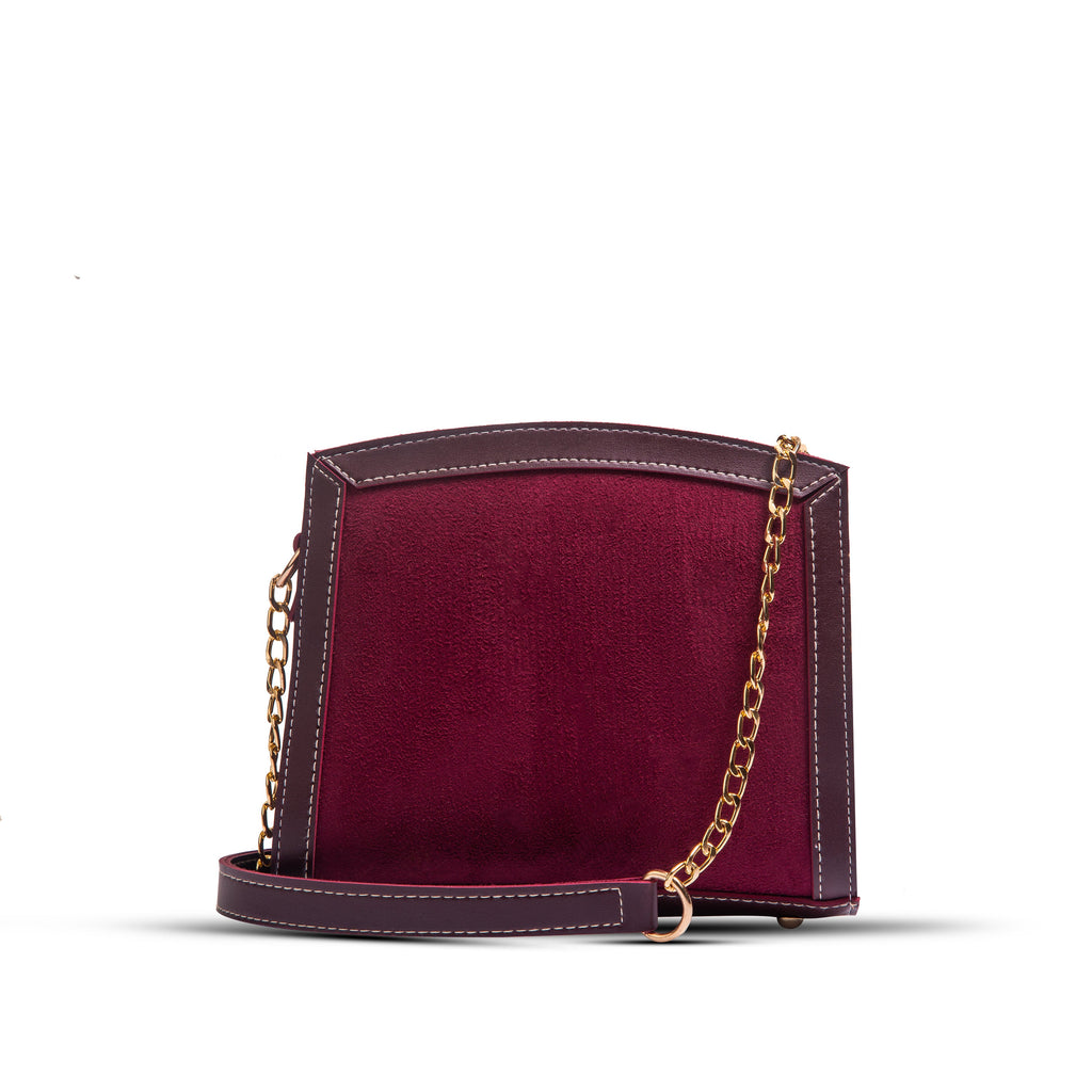 Sonic Maroon women's crossbody bag in maroon by Bag X
