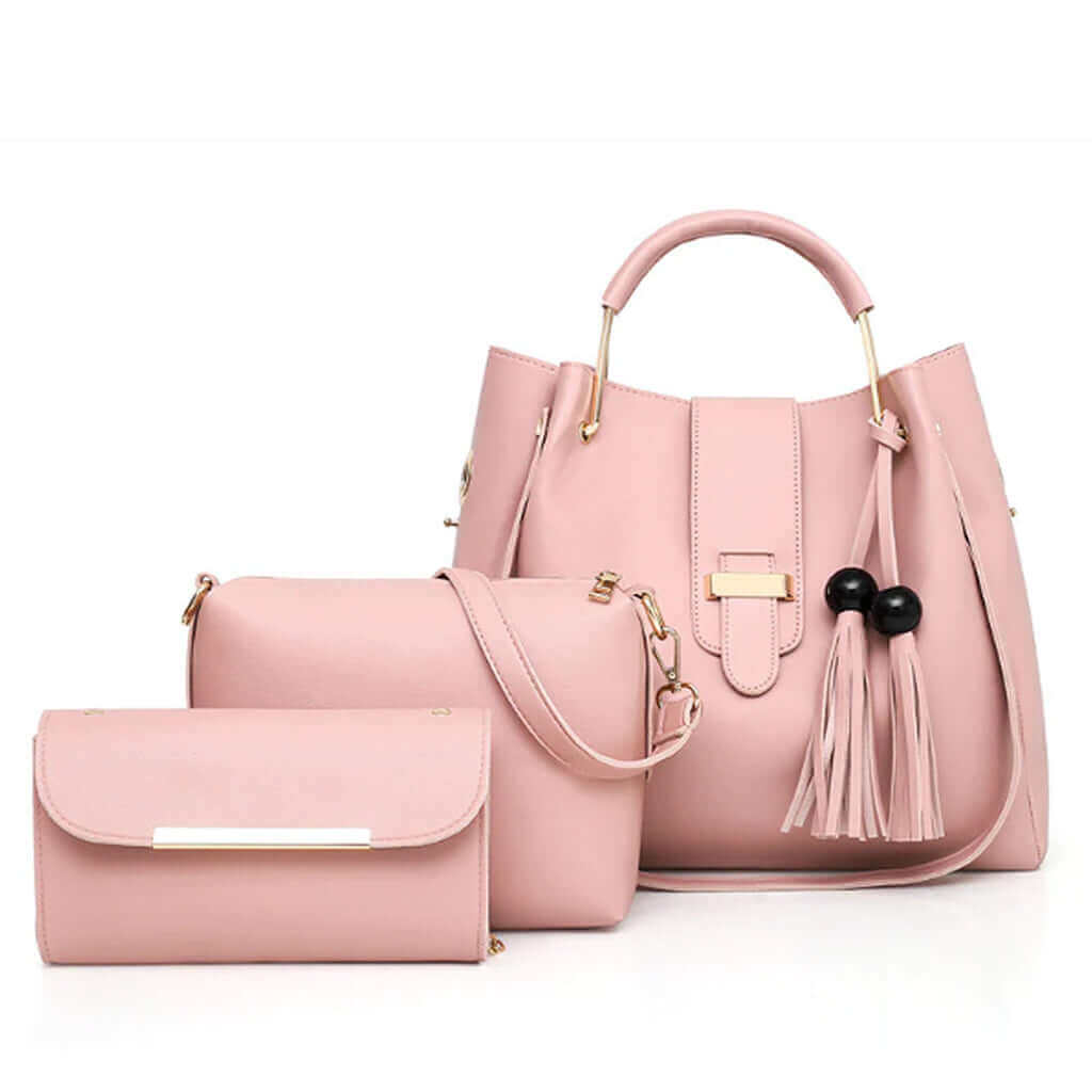 Alexa 3 Pcs Pink - Leftover women's crossbody bag in pink by Bag X