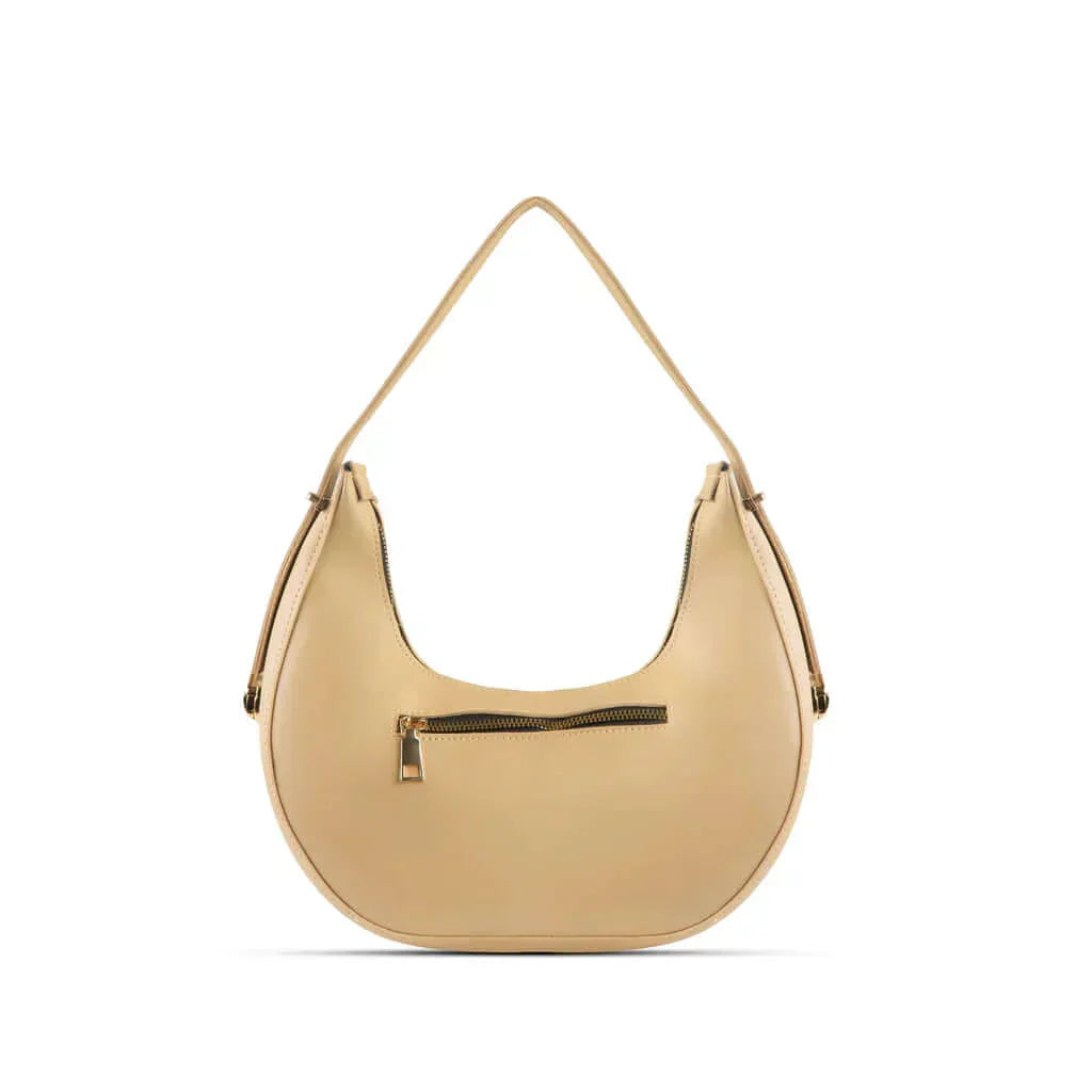 Alice Beige women's shoulder bag in beige by Bag X