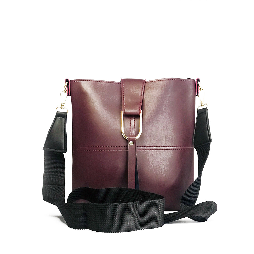 Bob Maroon women's crossbody bag in maroon by Bag X