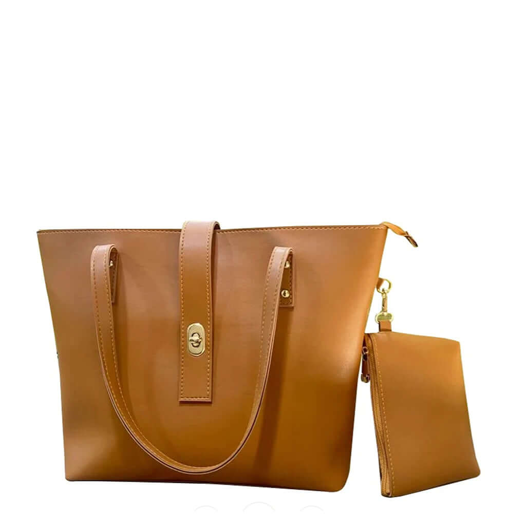 Caramel Brown women's tote bag in brown by Bag X