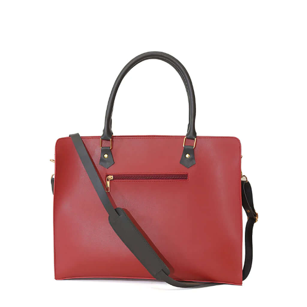 Craze Maroon women's laptop & office bag in maroon by Bag X