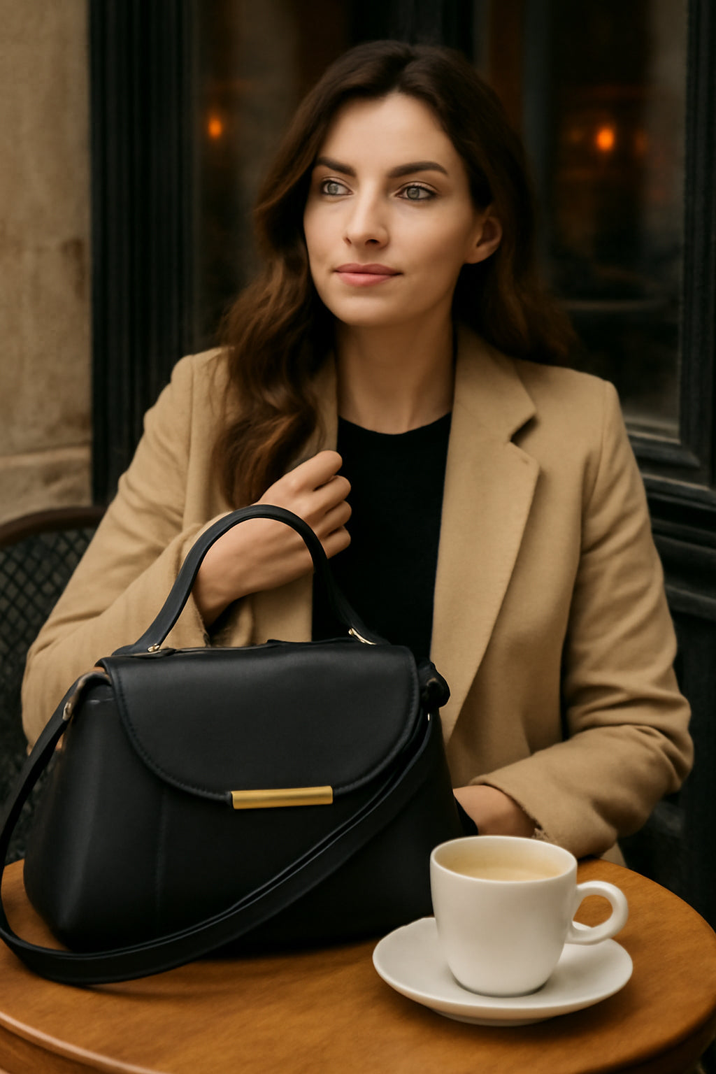 Opal Black - Leftover women's handbag in black by Bag X