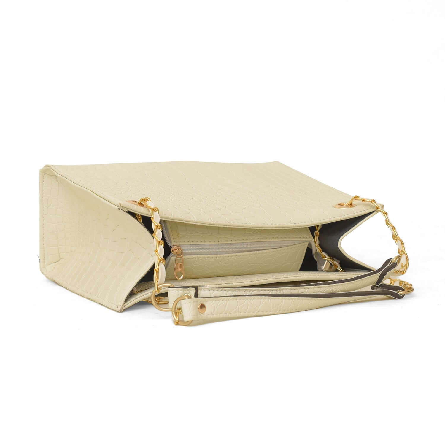 CROCODILE TOTE WHITE - Bag X