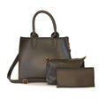 Vista 3 Pcs Black women's handbag in black by Bag X