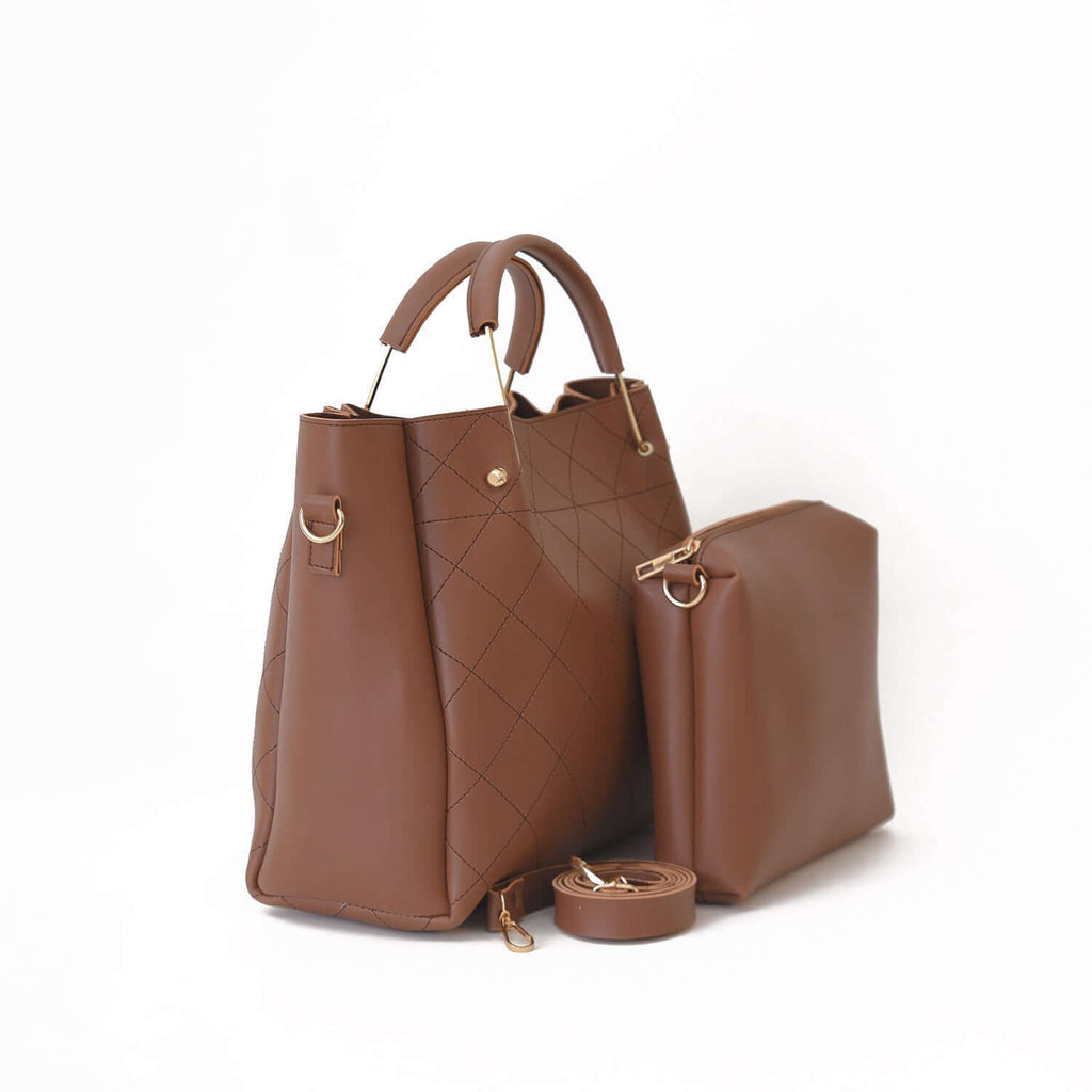 Berry Brown - Leftover women's handbag in brown by Bag X