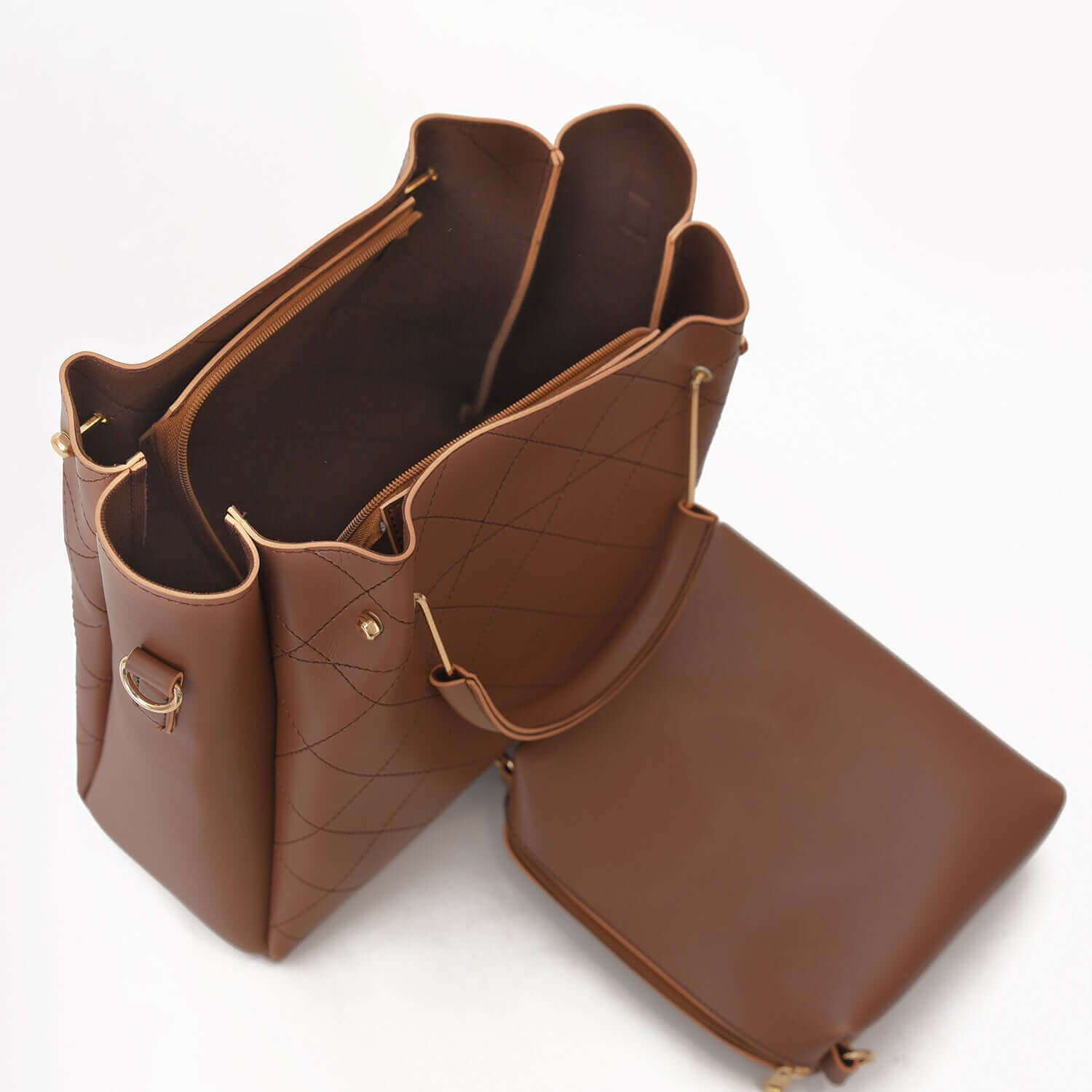 Berry Brown - Leftover women's handbag in brown by Bag X