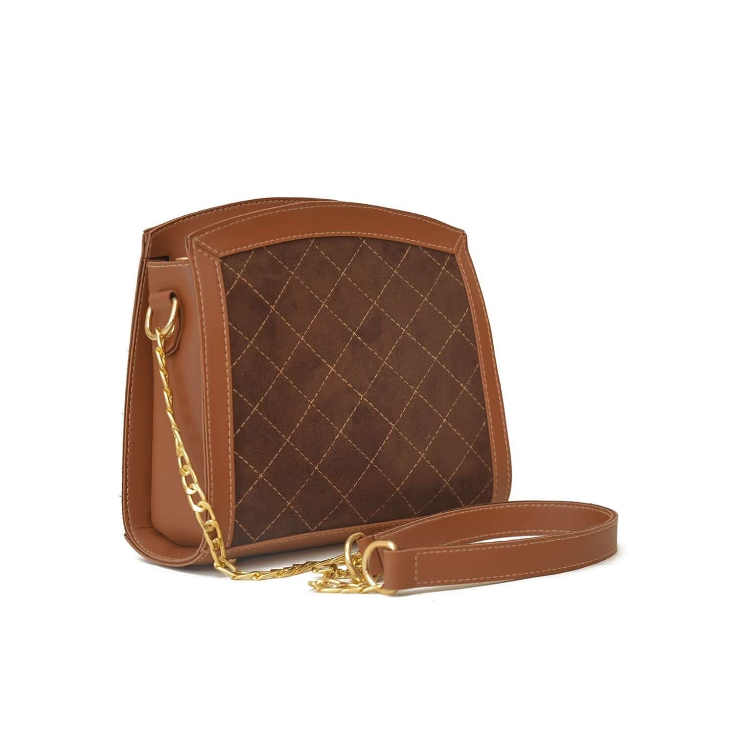 Sonic Brown women's crossbody bag in brown by Bag X