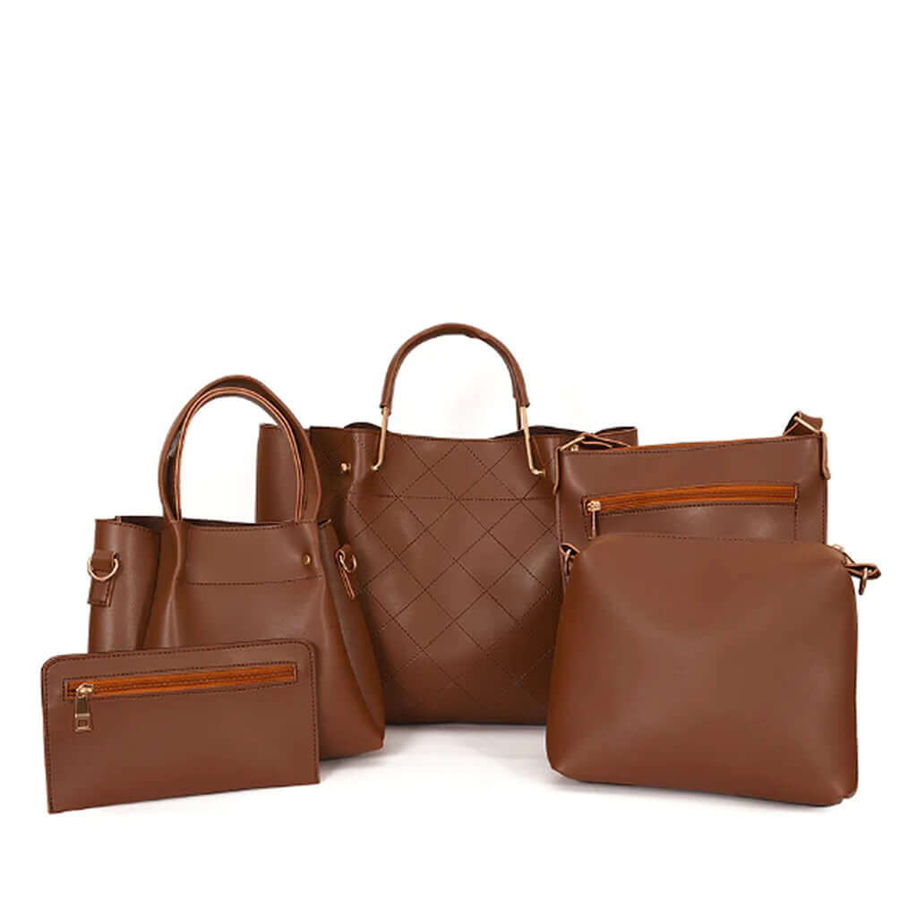 Fabulous 5 Brown women's bundle set in brown by Bag X