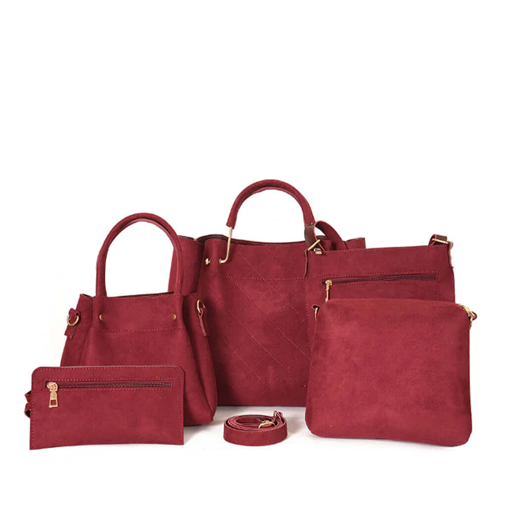 Fabulous 5 Suede women's bundle set in classic by Bag X