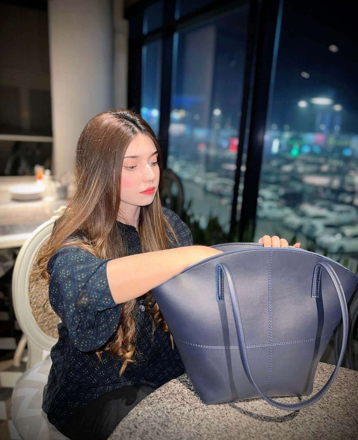 TOTE SHOULDER BLUE - Bag X