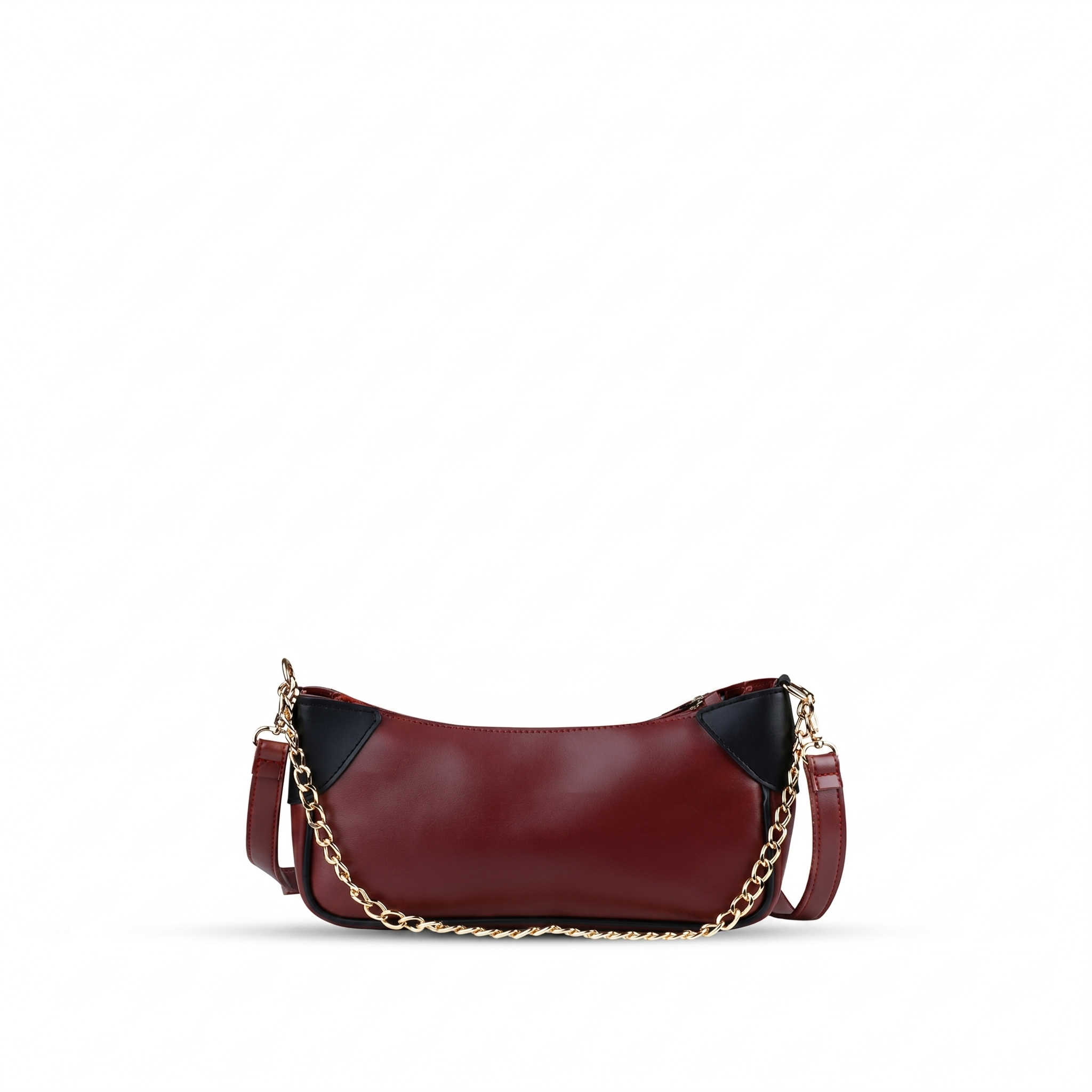 Lumi Maroon women's shoulder bag in maroon by Bag X
