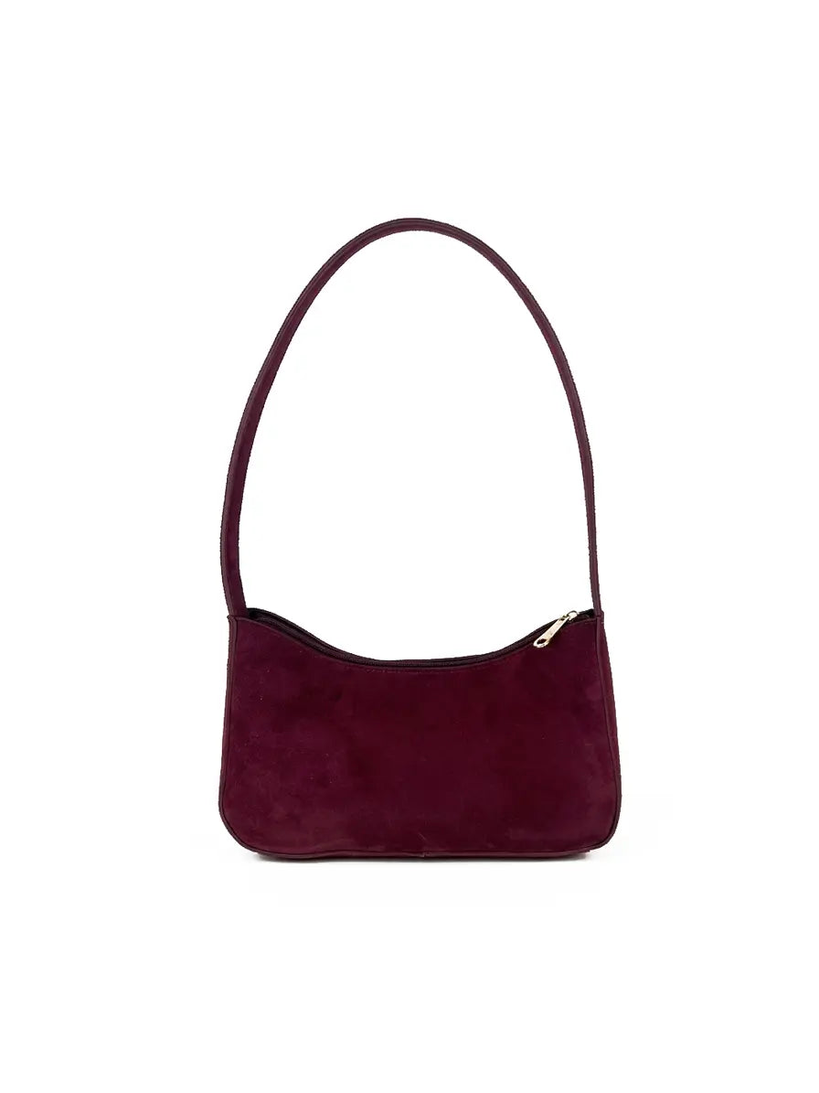 Derby Maroon women's shoulder bag in maroon by Bag X