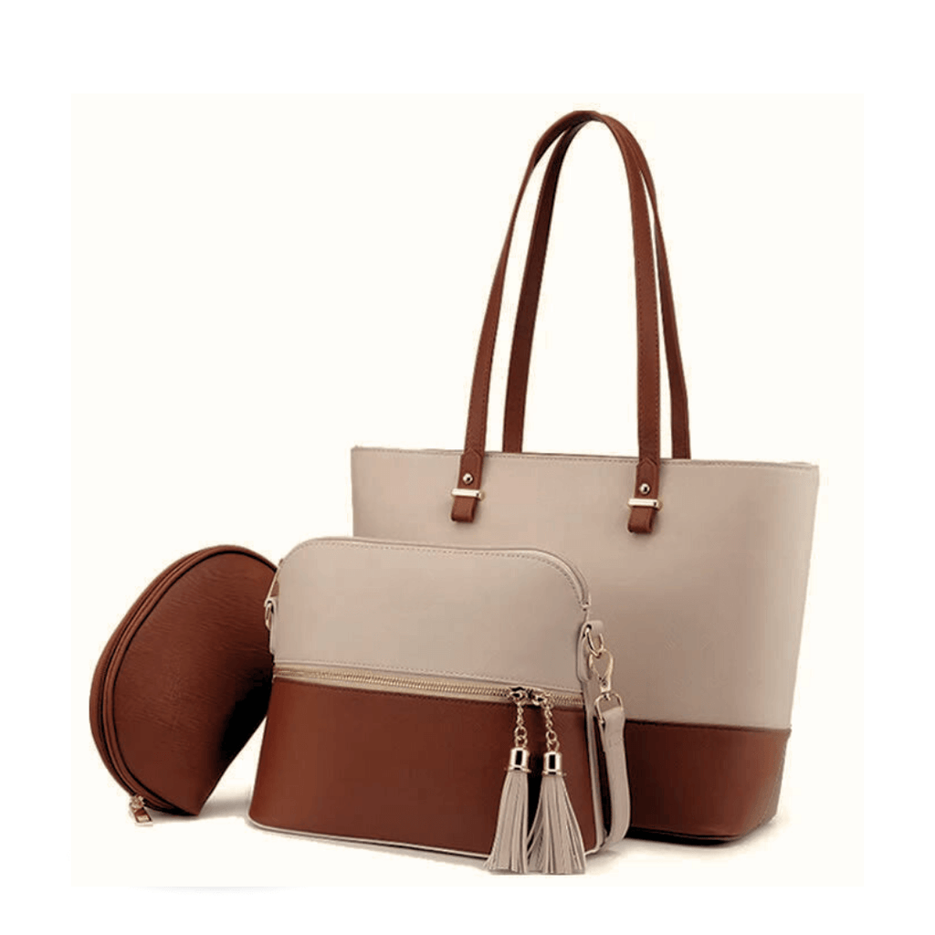 Grace Beige / Brown women's crossbody bag in brown by Bag X